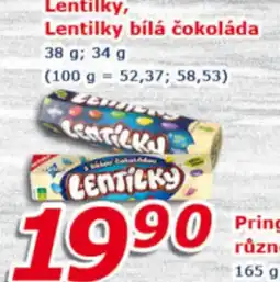 ESO MARKET LENTILKY Lentilky bílá čokoláda nabídka