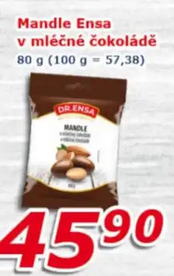 ESO MARKET Mandle ensa v mléčné čokoládě nabídka