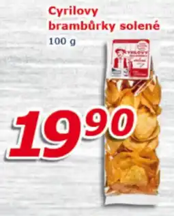 ESO MARKET Cyrilovy brambůrky solené nabídka