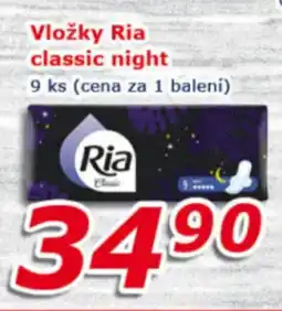 ESO MARKET Vložky ria classic night nabídka