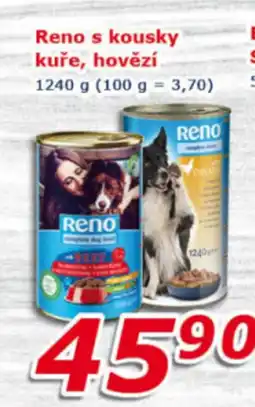 ESO MARKET RENO S kousky kuře, hovězí nabídka