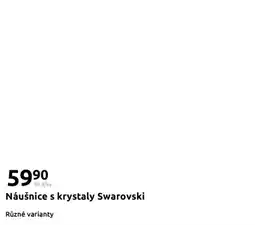 Action Náušnice s krystaly swarovski nabídka