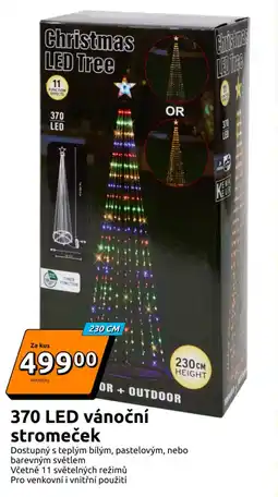 Action 370 led vánoční stromeček nabídka