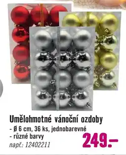 Hornbach Umělohmotné vánoční ozdoby nabídka