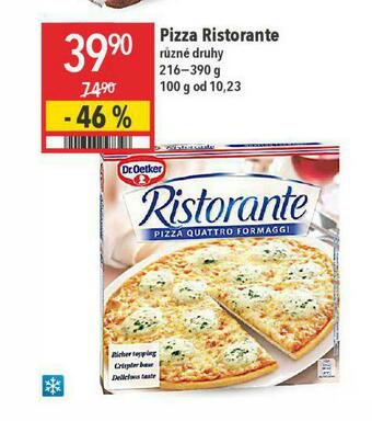 Globus Pizza ristorante nabídka