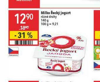 Globus Milko řecký jogurt nabídka