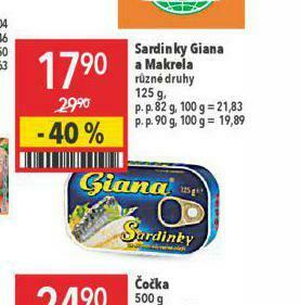 Globus Sardinky giana a makrela nabídka
