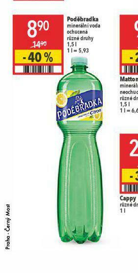 Globus Poděbradka ochucená nabídka