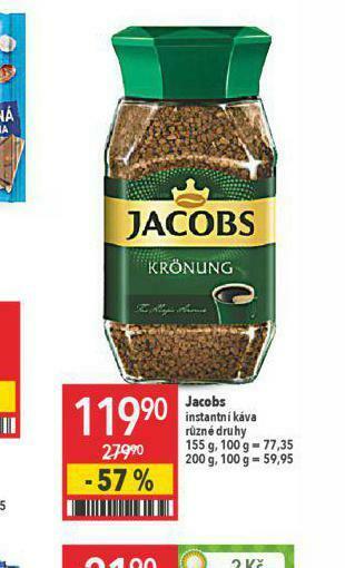 Globus Jacobs instantní káva nabídka