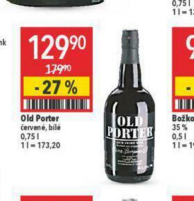 Globus Old porter nabídka