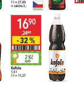 Globus Kofola 1,5l nabídka