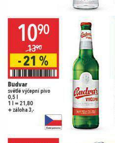 Globus Pivo budvar nabídka