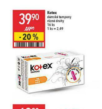 Kotex dámské tampony