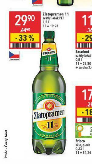Globus Pivo zlatopramen 11 nabídka