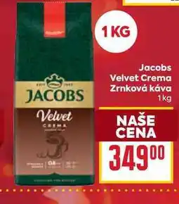 Billa Jacobs Velvet Crema Zrnková káva 1kg nabídka