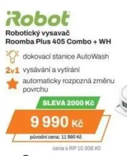 Expert Robotický vysavač Roomba Plus 405 Combo + WH nabídka
