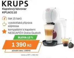 Expert KRUPS Kapslový kávovar KP1A3110 nabídka