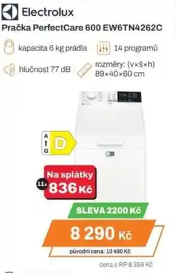 Expert Electrolux Pračka PerfectCare 600 EW6TN4262C nabídka