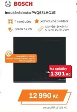 Expert BOSCH Indukční deska PVQ631HC1E nabídka