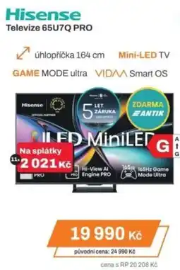 Expert Hisense Televize 65U7Q PRO nabídka
