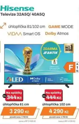 Expert Hisense Televize 32A5Q/40A5Q nabídka