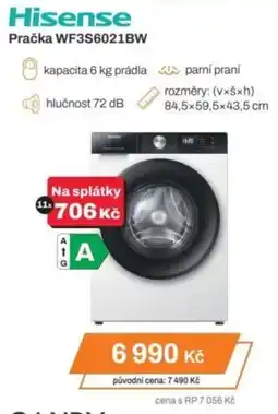Expert Hisense Pračka WF3S6021BW nabídka