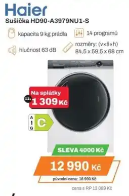 Expert Haier Sušička HD90-A3979NU1-S nabídka