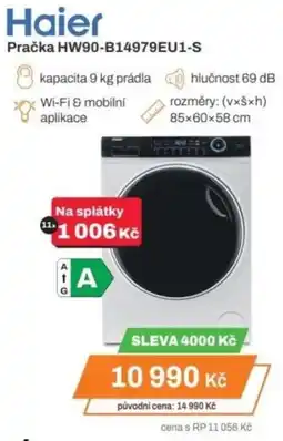 Expert Haier Pračka HW90-B14979EU1-S nabídka