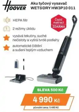 Expert Aku tyčový vysavač WET&DRY HW3P10 011 nabídka