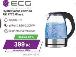 Expert ECG Rychlovarná konvice RK 1776 Glass nabídka