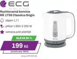 Expert ECG Rychlovarná konvice RK 1759 Classica Grigio nabídka