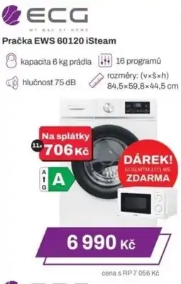 Expert ECG Pračka EWS 60120 iSteam nabídka