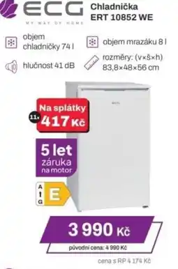 Expert ECG Chladnička ERT 10852 WE nabídka