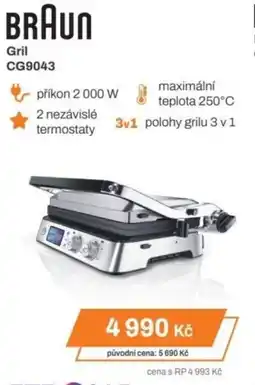 Expert BRAUN Gril CG9043 nabídka