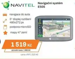 Expert NAVITEL Navigační systém E505 nabídka