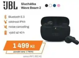 Expert JBL Sluchátka Wave Beam 2 nabídka