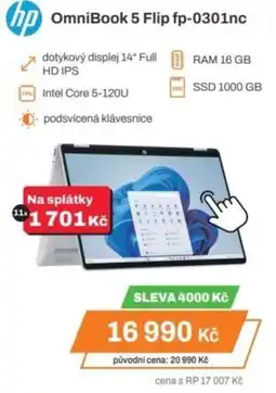 Expert HP OmniBook 5 Flip fp-0301nc nabídka