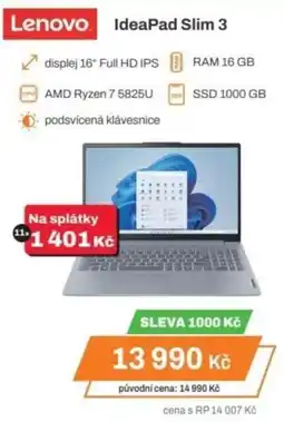 Expert Lenovo IdeaPad Slim 3 nabídka