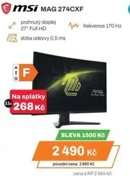 Expert MSI MAG 274CXF nabídka