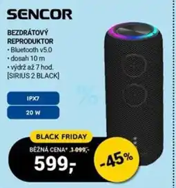 Planeo Elektro SENCOR Bezdrátový reproduktor nabídka