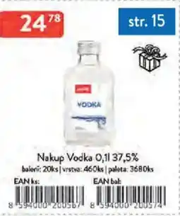 Qanto Nakup Vodka 37,5% nabídka