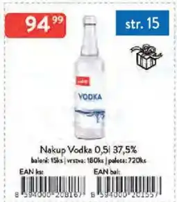 Qanto Nakup Vodka 37,5% nabídka