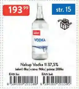 Qanto Nakup Vodka 37,5% nabídka