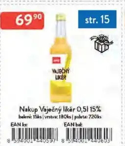 Qanto Nakup Vaječný likér 15% nabídka