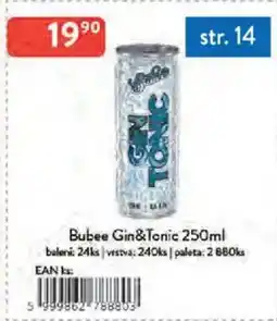 Qanto Bubee Gin&Tonic nabídka