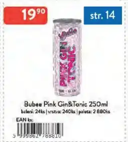 Qanto Bubee Pink Gin&Tonic nabídka