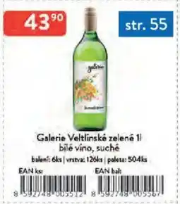 Qanto Galerie Veltlinské zelené bílé víno, suché nabídka