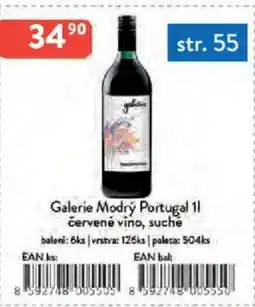 Qanto Galerie Modrý Portugal červené vino, suché nabídka