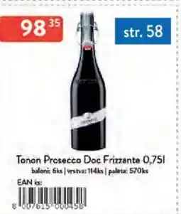Qanto Tonon Prosecco Doc Frizzante nabídka