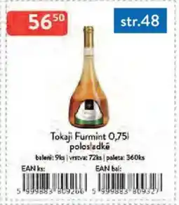Qanto Tokaji Furmint polosladké nabídka